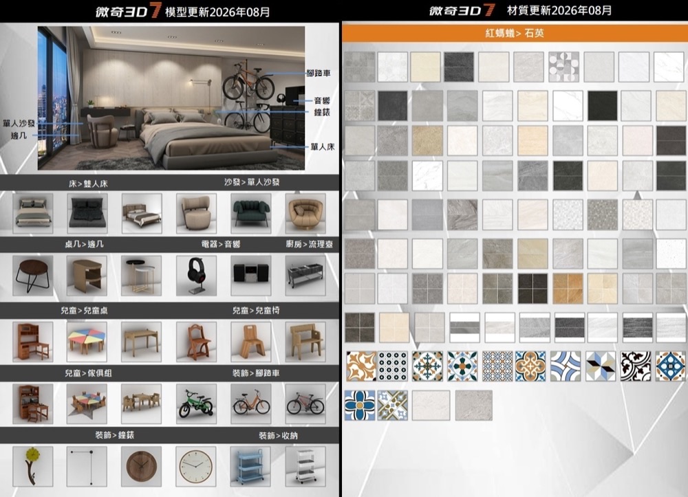 2026年8月素材更新 目錄封面